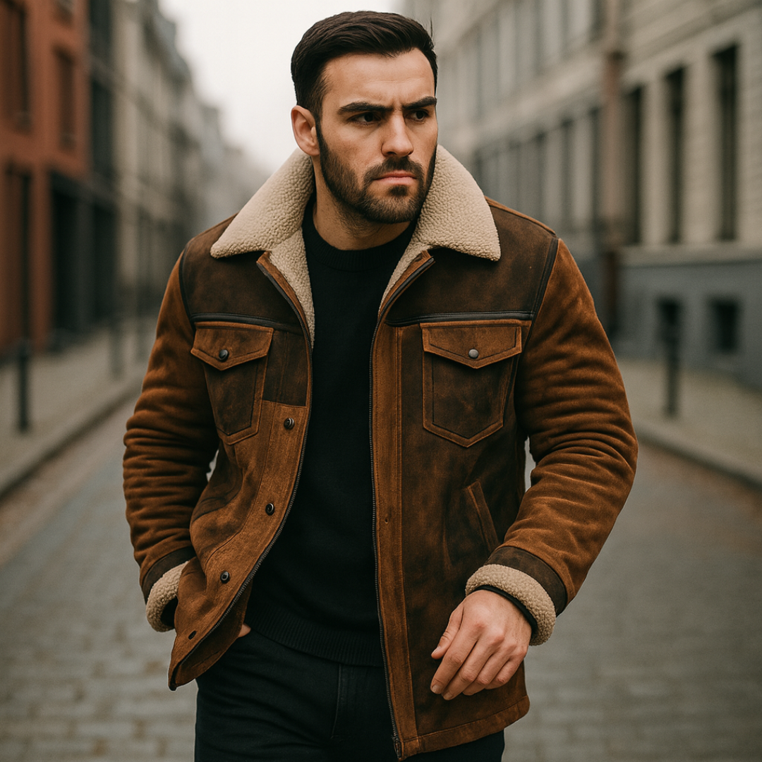 CLOE AVA | ABRIGO LARGO CLÁSICO PARA HOMBRE