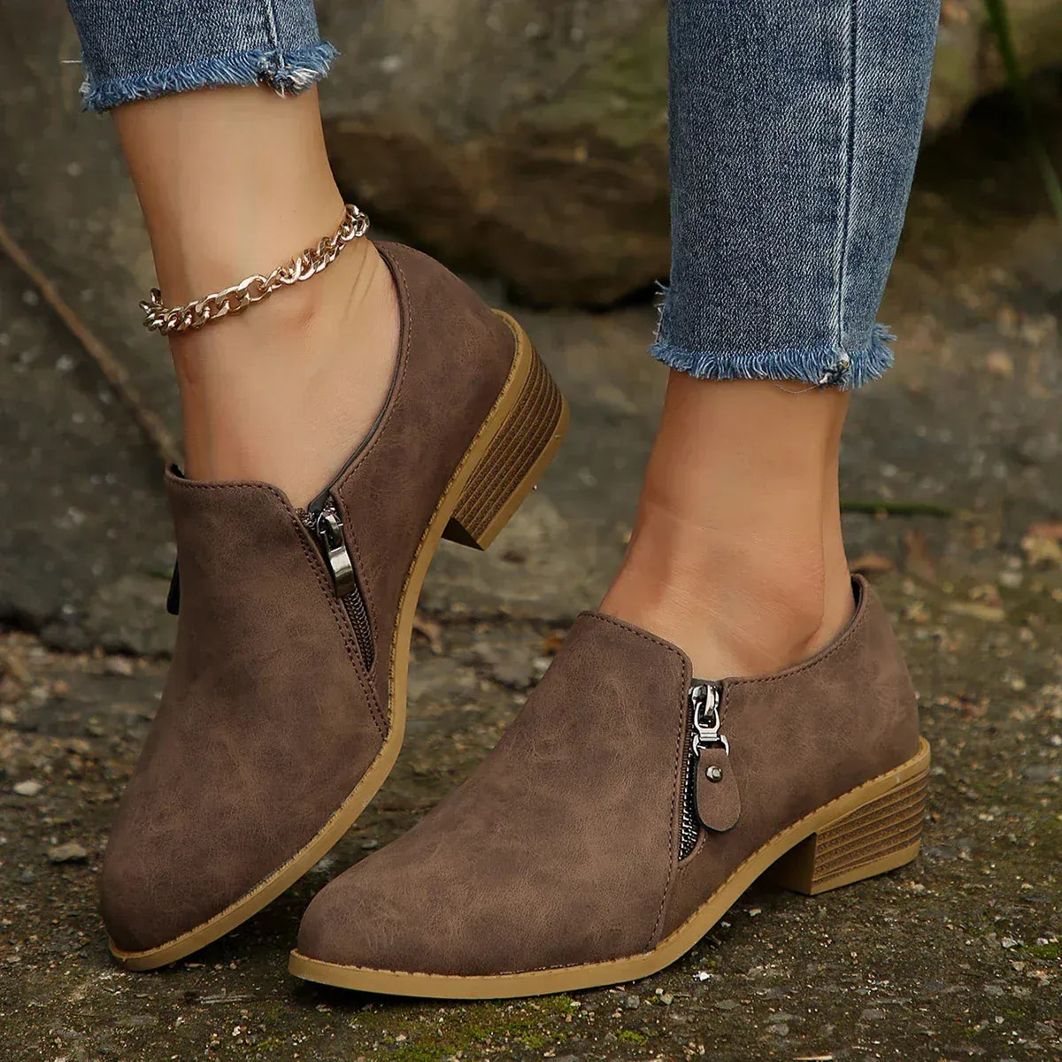Elisa | Botas elegantes con cremallera