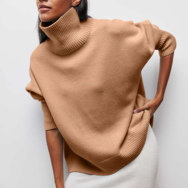 Elena | Suéter de Punto con Cuello Alto