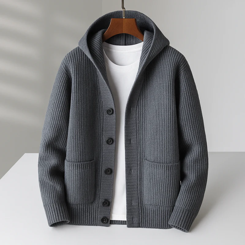 Mateo | Cárdigan Elegante con Capucha