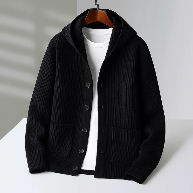 Mateo | Cárdigan Elegante con Capucha