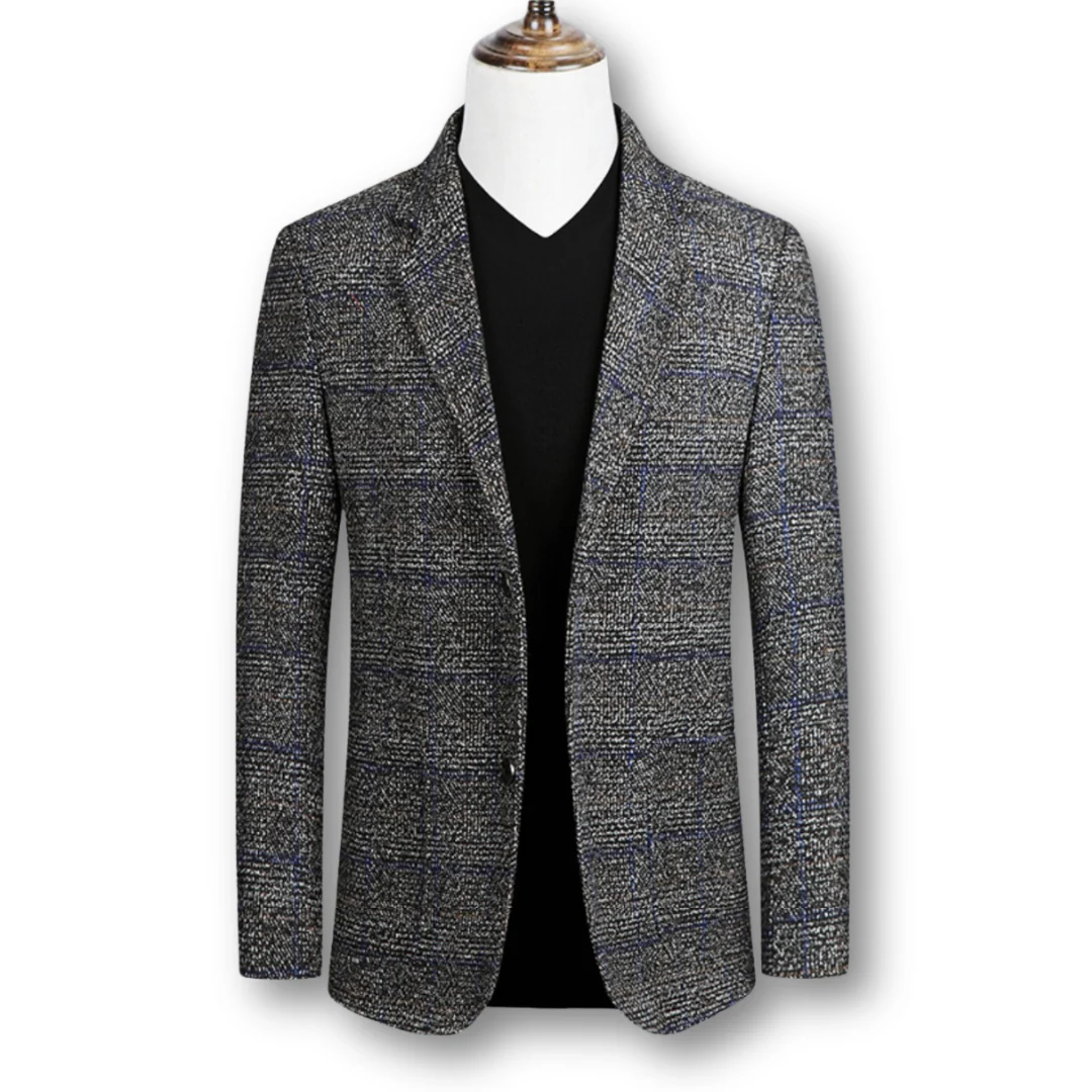 Domenico | Elegante blazer en tela escocesa
